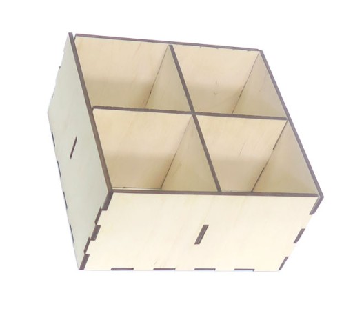 KRABIČKA SO 4 PRIESTORMI ORGANIZÁTOR DECOUPAGE DQ11