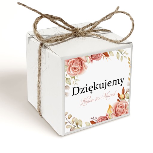 Darček vďaky Wedding 2 PERS fondán. VZORKY