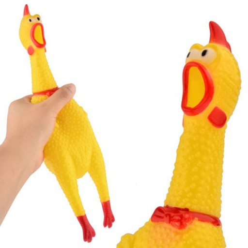 GUMOVÉ KURACIE PÍSKACIE ZÚBKY HRAČKY 29 cm