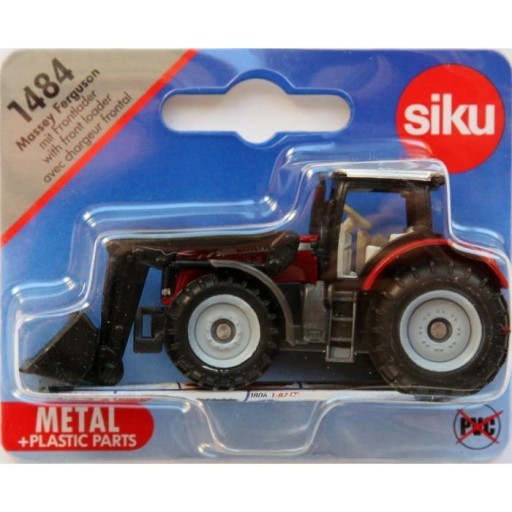 Traktor Massey Ferguson s čelným nakladačom Siku