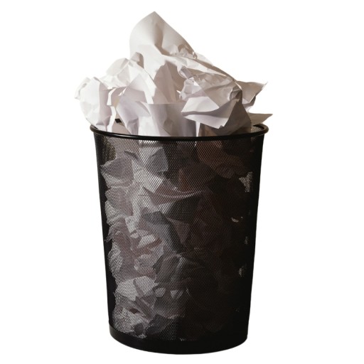 Kancelársky kovový odpadkový kôš, sieťka, 19l, ČIERNA