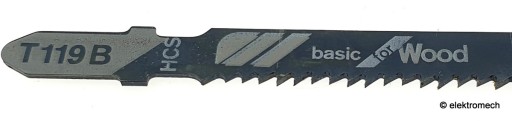 List priamočiarej píly na drevo Bosch T119B