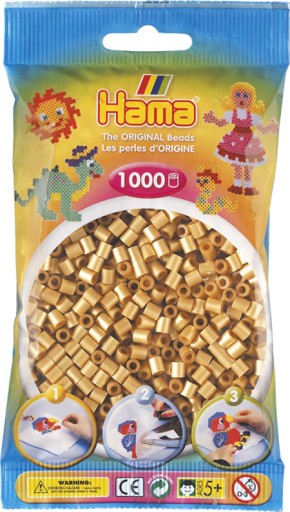 Zažehľovacie korálky GOLD 1000 ks HAMA 61