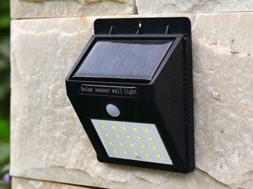 20LED SOLÁRNE LAMPY S POHYBOVÝM A SNÍMAČOM SÚMRAK