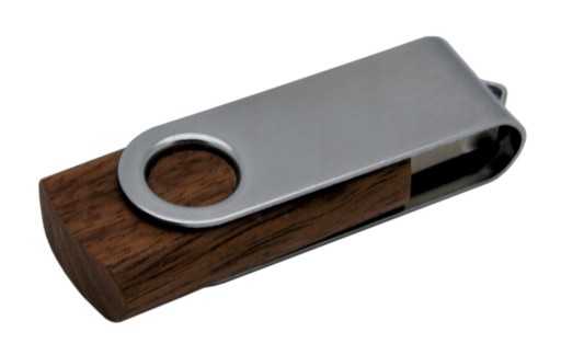 Pendrive s gravírovaním, 4 GB, veľmi tmavé drevo