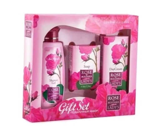 BioFresh Rose of Bulgaria Kozmetická sada Sprchový gél Mydlový krém