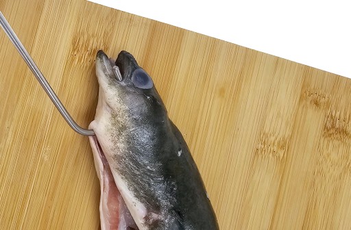 H-329 úhorový háčik na údenie dĺžka 32cm údiaci 4 čepeľ Poľský háčik