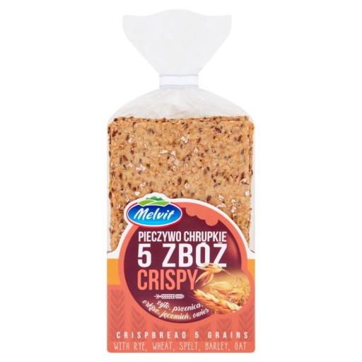 Melvit Chrumkavý chlieb Chrumkavý 5 zrniek 130 g