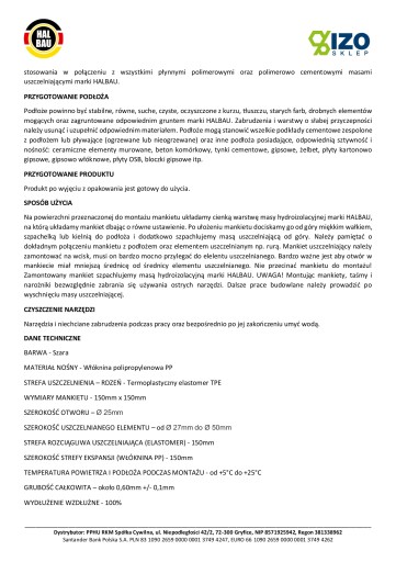 Tesniaca manžeta 1 ks 150mm Ø25 Hydro HS03