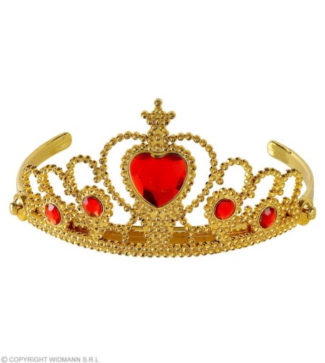SUPER Zlatý diadém s kamienkami diadém 09787W princezná korunka