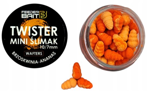 Twister Mini Slimák Feeder Návnada JAHODOVÁ RYBA