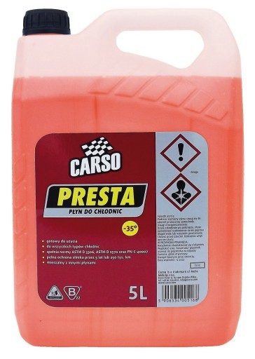 Presta červená KVAPALINA RADIÁTOROV 5L