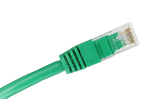 Patchcord UTP kat.5E kábel 0,25 m zelený