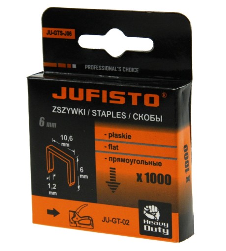SVORKY TYPU J 6 x 10,6 x 1,2 mm 1000 ks PRE PREBERATEĽA