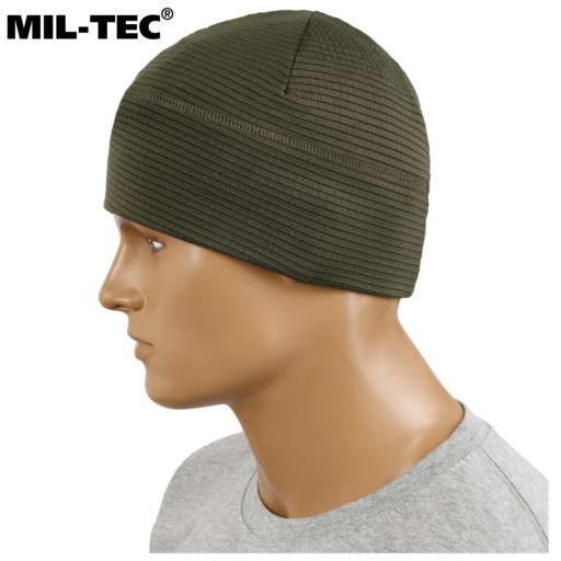 Termoaktívna športová šiltovka MIL-TEC QUICK DRY CAP Priedušná OLIVOVÁ
