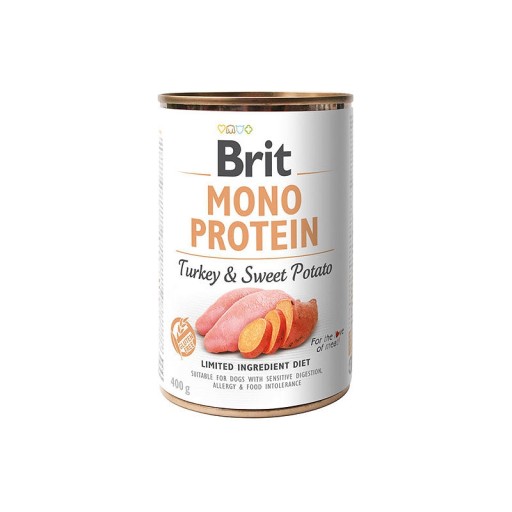 Brit Mono Protein mokré krmivo pre psov s alergiou na morku 400g