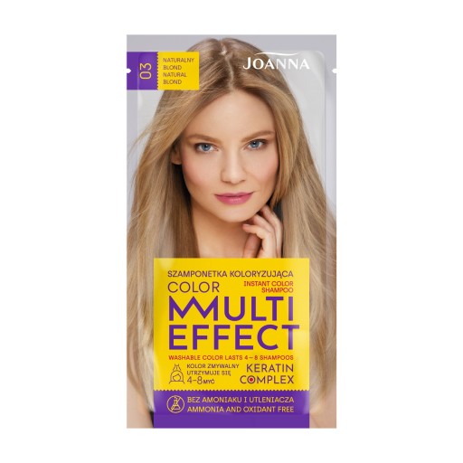 Joanna Multi Effect Color farbiaci šampón Natural Blond 03