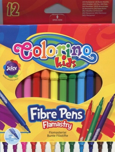 Detské fixky Colorino, 12 farieb (14588PTR)