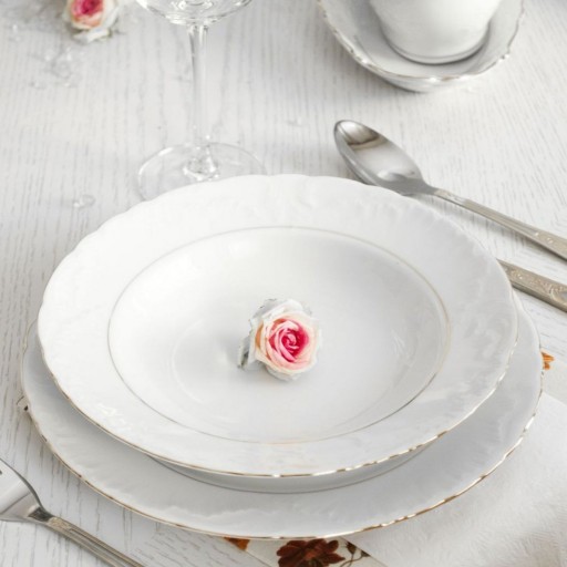 3604 Podšálka 13 cm ROKOKO PFP ĆMIELÓW PORCELÁN