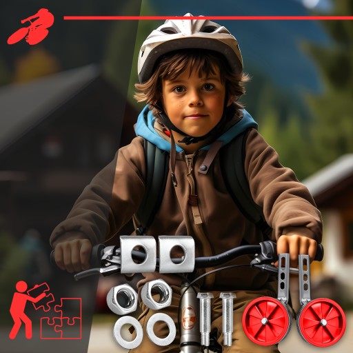 BOČNÉ KOLESÁ PRE DETSKÝ BICYKEL NA NAUČENIE SA JAZDIŤ