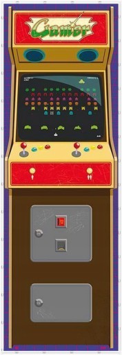 Veľký nástenný plagát Arcade Gamer 158x53 cm
