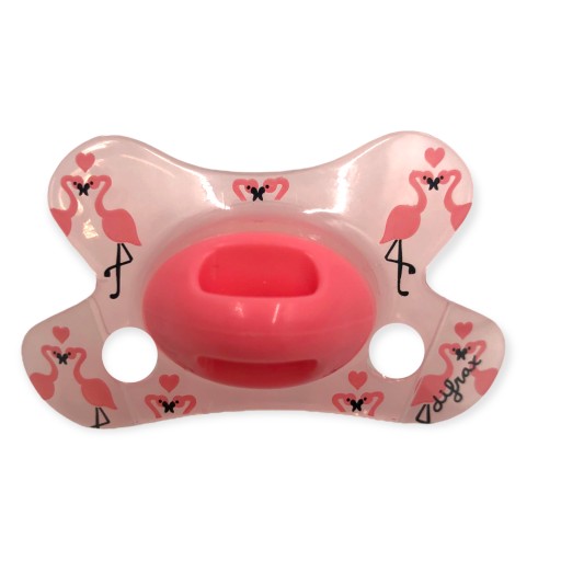 DIFRAX DENTAL cumlík 0-6m RUŽOVÝ FLAMINGO
