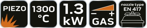 Piezo plynový horák, spájkovacia lampa NEO 20-025