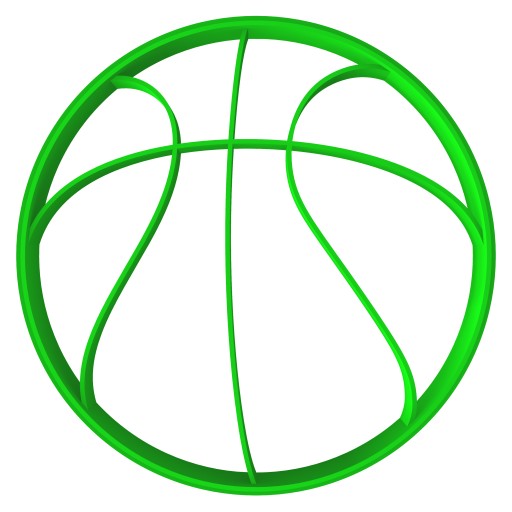 FORMA Vykrajovač na perníčky BASKETBAL ŠPORTOVÁ LOPTA na basketbal 8cm