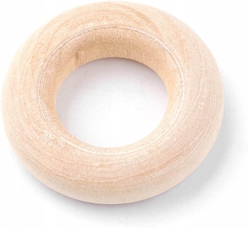 Drevený bukový krúžok 55 mm na závesové tyče Macrame Ring