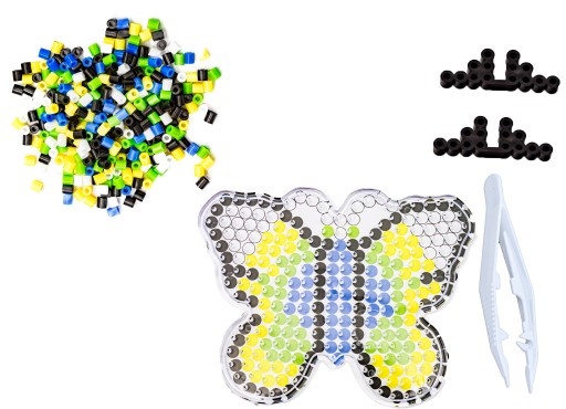 Nažehľovacie korálky VZORY BUTTERFLY Podložka so vzorom na žehlenie korálok
