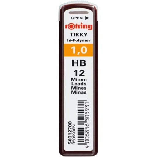 Tuhy 1,0 mm HB pre mechanické ceruzky ROTRING