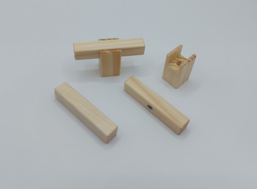 Smreková nábytková úchytka Dĺžka zábradlia 60 mm KNOB