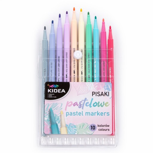 KIDEA Fixky, fixky, pastelové fixky, 10 farieb