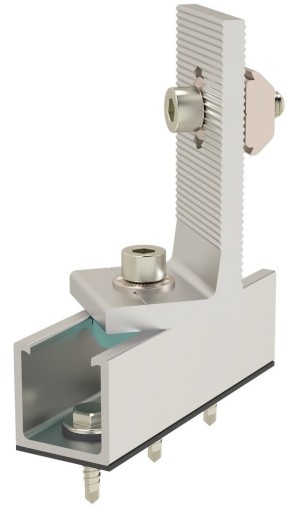 T-drážka - držiak PV solárnej svorky TM-01