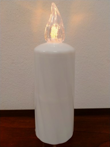 VEĽKÁ LED VLOŽKA S BATÉRIAMI R6 PRE GRANK GRATEN 16CM BIELA VYSOKÁ VODODOLNOSŤ
