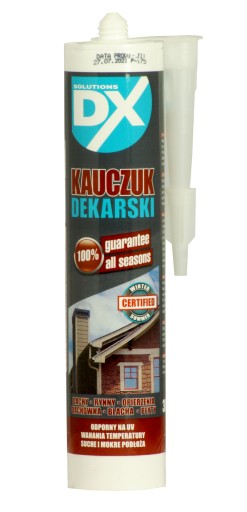 DX gumový strešný tmel 300 ml bezfarebný