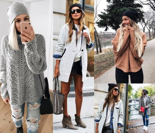 Čiapka BEANIE šmolka oversize dámska MLÁDEŽ jarno-jesenná