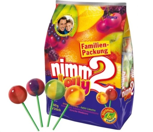 Nimm2 ovocné lízanky s vitamínmi 20 kusov