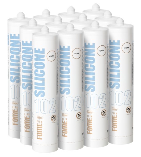 Pružný sanitárny silikón FOME FLEX biely 310ml PREMIUM kvalita
