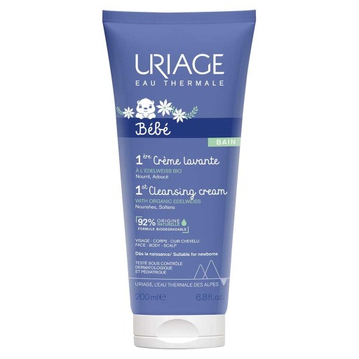 URIAGE Bebe 1st Cleansing Cream penivý krém do kúpeľa pre deti