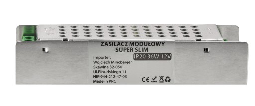 LED napájací zdroj 12V 36W pre LED pásik Modulárny super tenký IP20 transformátor