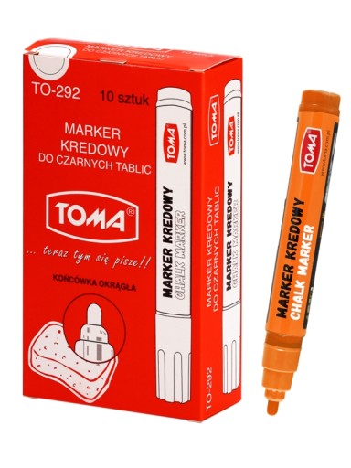 TOMA 292 KRIEDOVÝ ZNAČOVAČ DO CENNÍKOV, ORANŽOVÝ