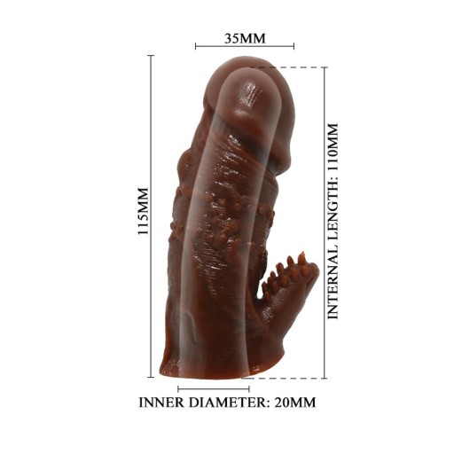 WOLFTOOTH TPE návlek na penis telovej farby