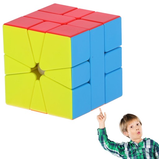 Moderné puzzle, logická kocka, Rubikova kocka - štvorec-1, typ II