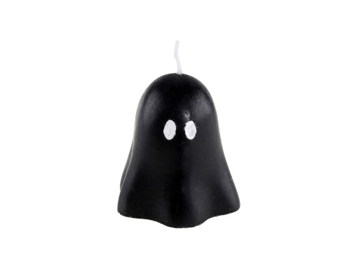 Duch Sviečka, Duch, čierna - 6 cm Halloween
