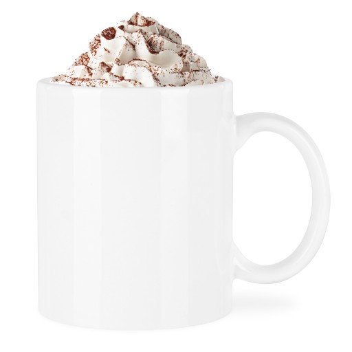 Hrnček Rita 300 ml Biely hrnček s uškom na kávu a čaj