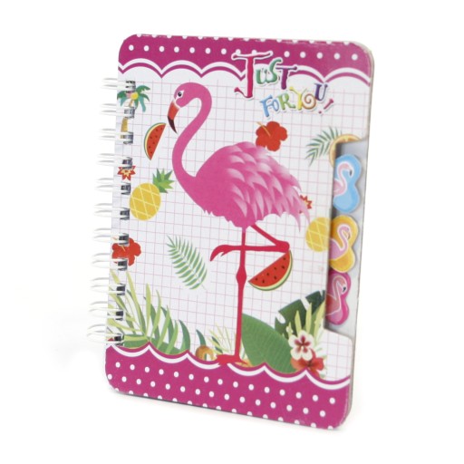 RING NOTEBOOK MINI DIÁR Flamingo