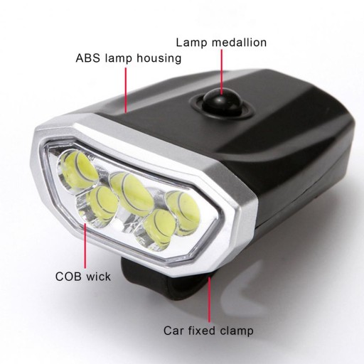 LED COB BIKE LAMPA PREDNÉ OSVETLENIE BICYKLA