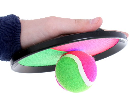 CATCH BALL Veľké pádla na suchý zips Arcade GAME Throw and Catch + BALL
