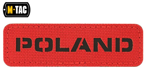 PATCH POLAND LASER suchý zips M-Tac 25x80 ČERVENÝ